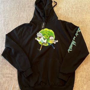 Rick & Morty Hoodie Pullover Large